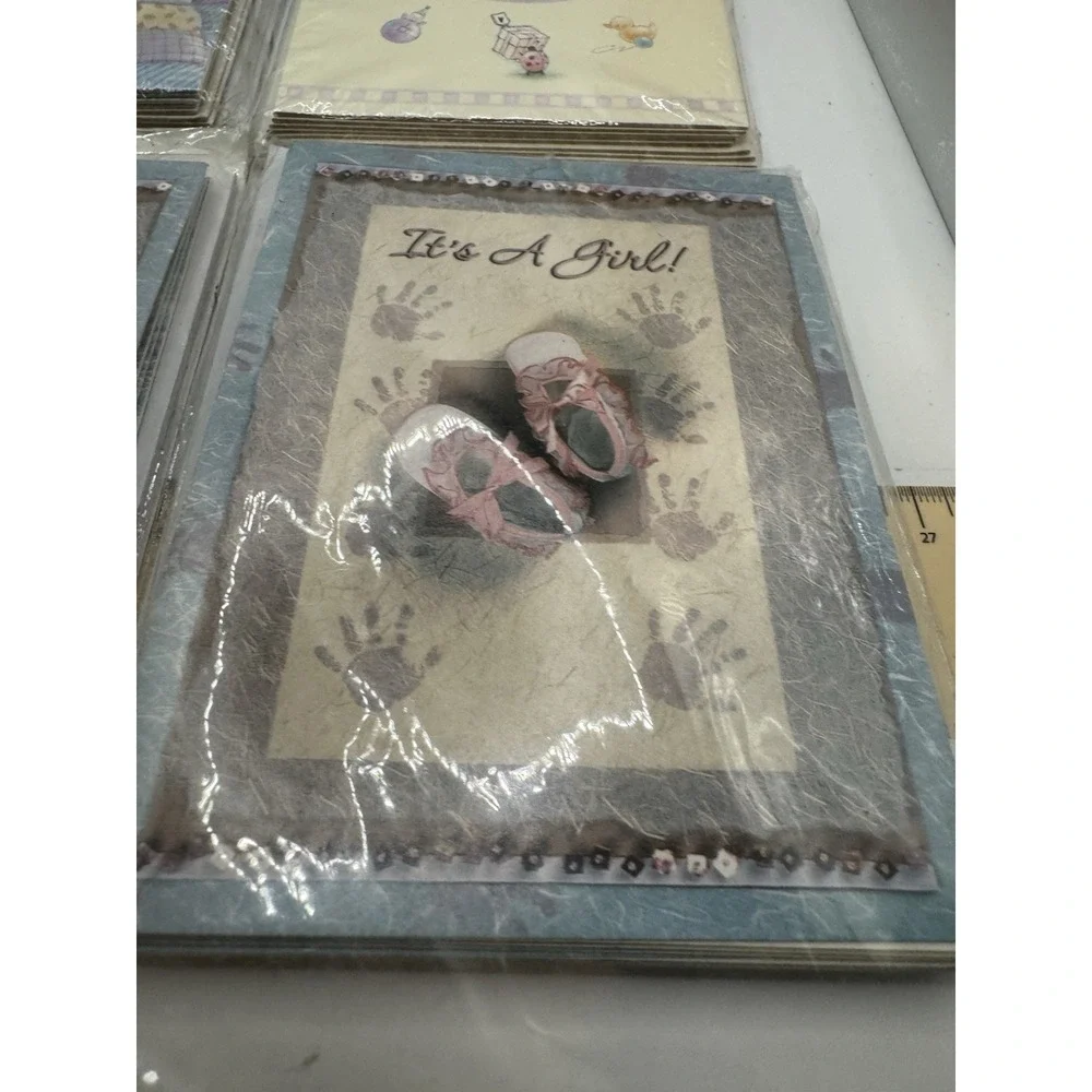 Lot Of 4‎ Packs Of NOS Baby Announcements And Thank You Cards Sealed
